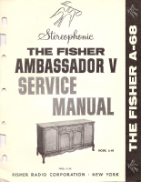 Fisher AMBASSADOR-5-A-68 - Service Manual